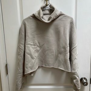 NWT Cropped Turtleneck Sweatshirt